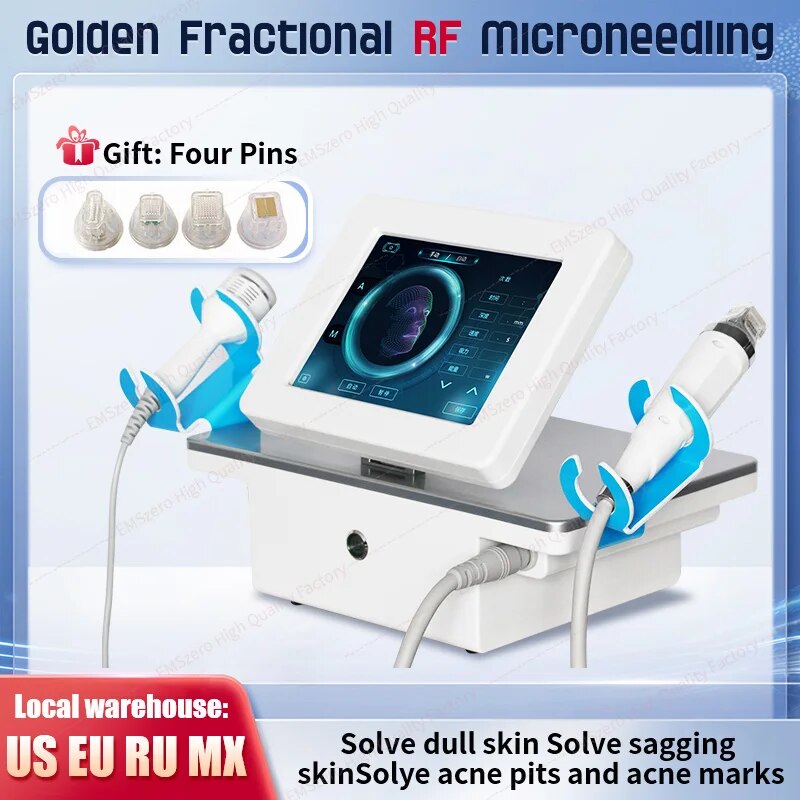 Radio Frequency Micro Machine with Cold Hammer RF Fractional Skin Tightening Acne Scars Stretch Marks Removal For Salon