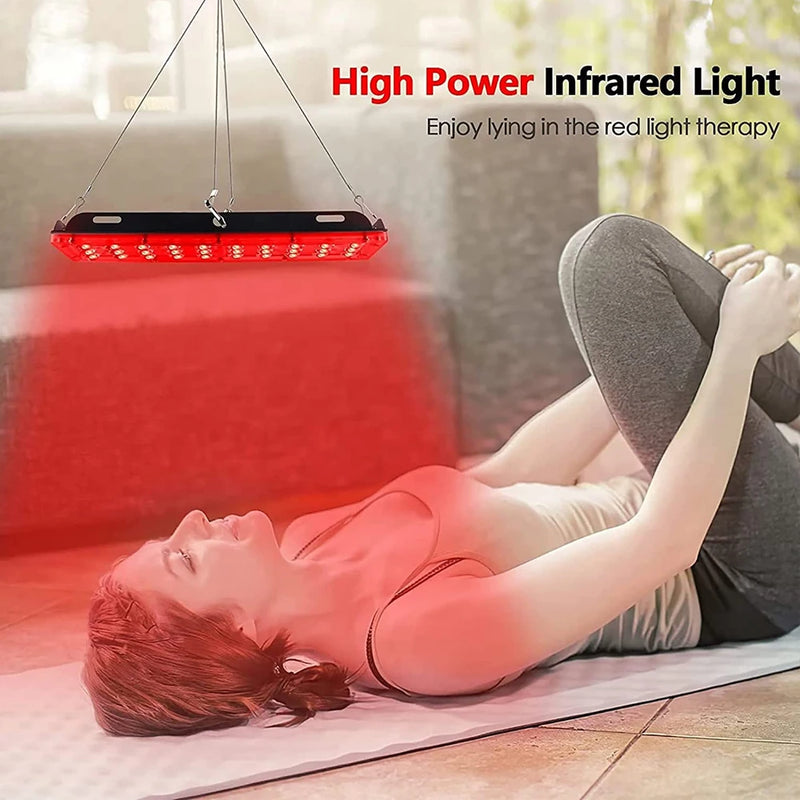 Red Light Therapy Device with Adjustable Stand Infrared Light Device for Body Pain Relief Skin Rejuvenation Weight Loss Machine