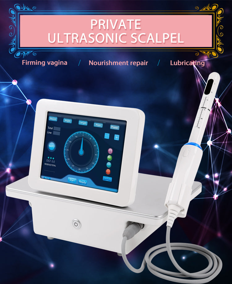 Hordozható Hifu hüvelyfeszesítő gép Ultrahangos hüvelyfeszesítő ápológép a hüvely feszesítéséhez