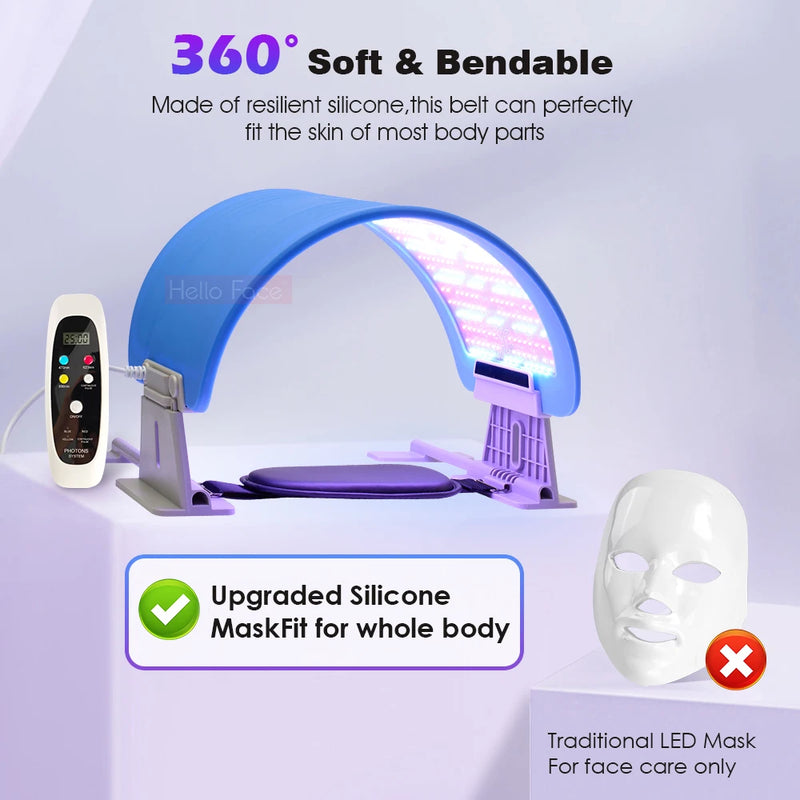 LED Beauty Mask  573 Lamp Beads LED Photon Beauty Device Foldable Face Body PDT Machine