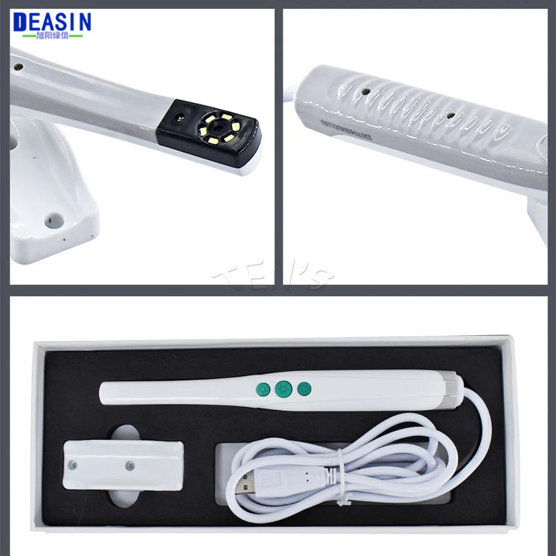 Orális fogászati ​​USB intraorális kamera endoszkóp 6 led fény otthoni USB kamera fogak fényképezése