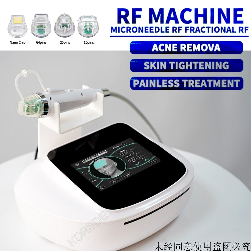 Geheime RF Microneedle Machine Acne Striae Littekens Rimpel Porie Verwijdering Huid Lifting Draai Whitening Micro Naald Salon