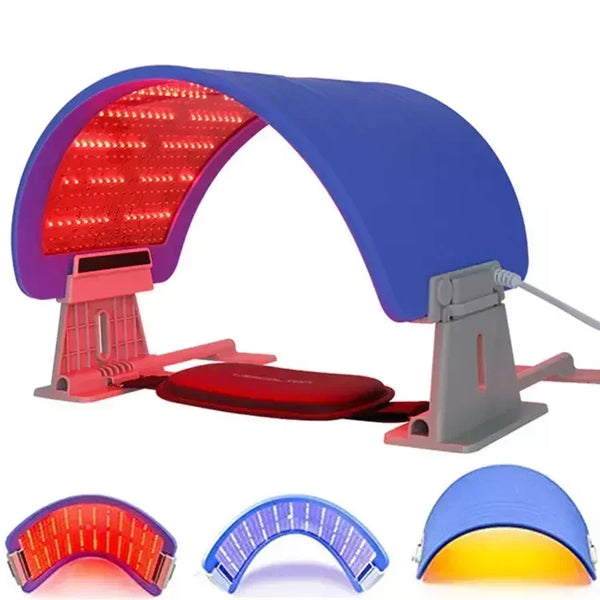 Terapi Cahaya LED Fototerapi Dome Mask LED Facial Salun Profesional Penggunaan di rumah pdt membawa mesin terapi cahaya merah