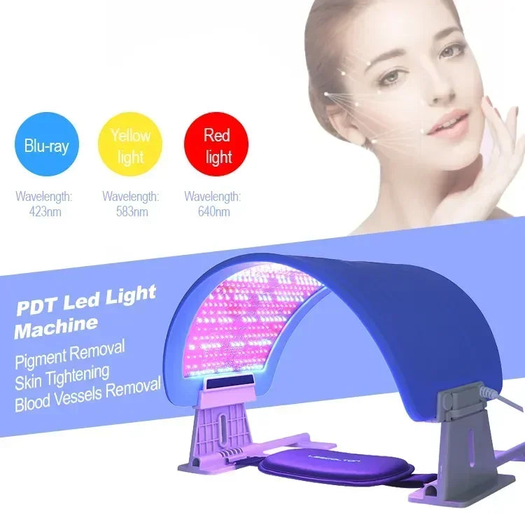 LED Işık Terapi Dome fototerapi LED Maske Yüz Profesyonel Salon Evde Kullanım pdt led kırmızı ışık terapisi makinesi
