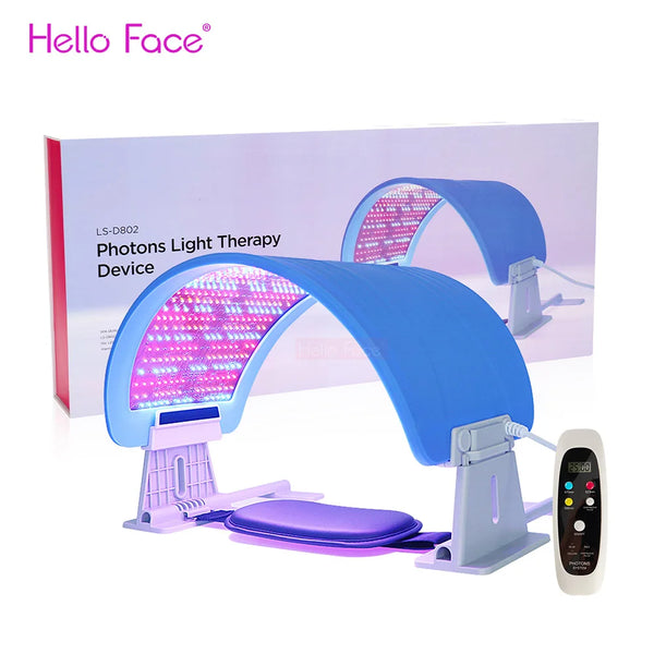 LED Beauty Mask 573 Lámpagyöngyök LED Photon Beauty Device Összecsukható arc-test PDT gép