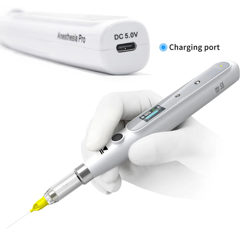 Wireless Smart Dental Anesthesia Injector LCD Display Oral Local Anesthesia Syringe Painless Pen Dentist Injection Tube Device