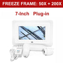 Skin Analyzer 7 tum 50X/200X Magnifying Sceptre Analyzer 500W HD Skin Scanner Hårfollikelolja Fuktpigmenttestare Hårbotten