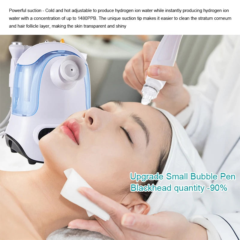 Small Bubble With Spray Facial Beauty Apparatus Facial Moisturizing 6-in-1 Hydrogen and Oxygen Deep Cleansing Skin