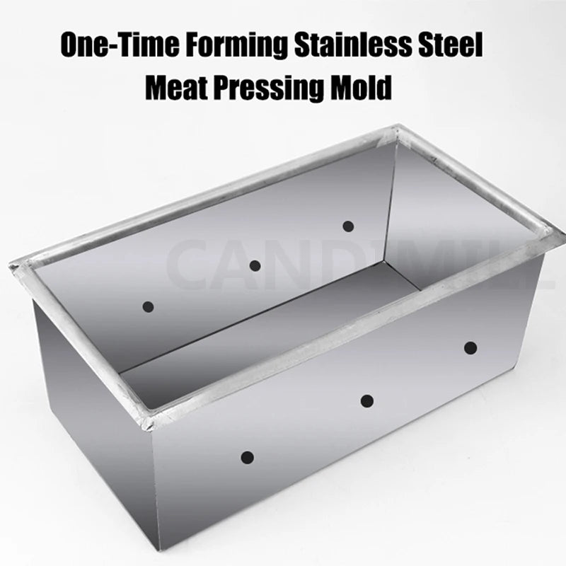 Square Ham Press Mould Stainless Steel Meat Pressing Mold Kitchen Tool for Cooked Meat Beef and Lamb