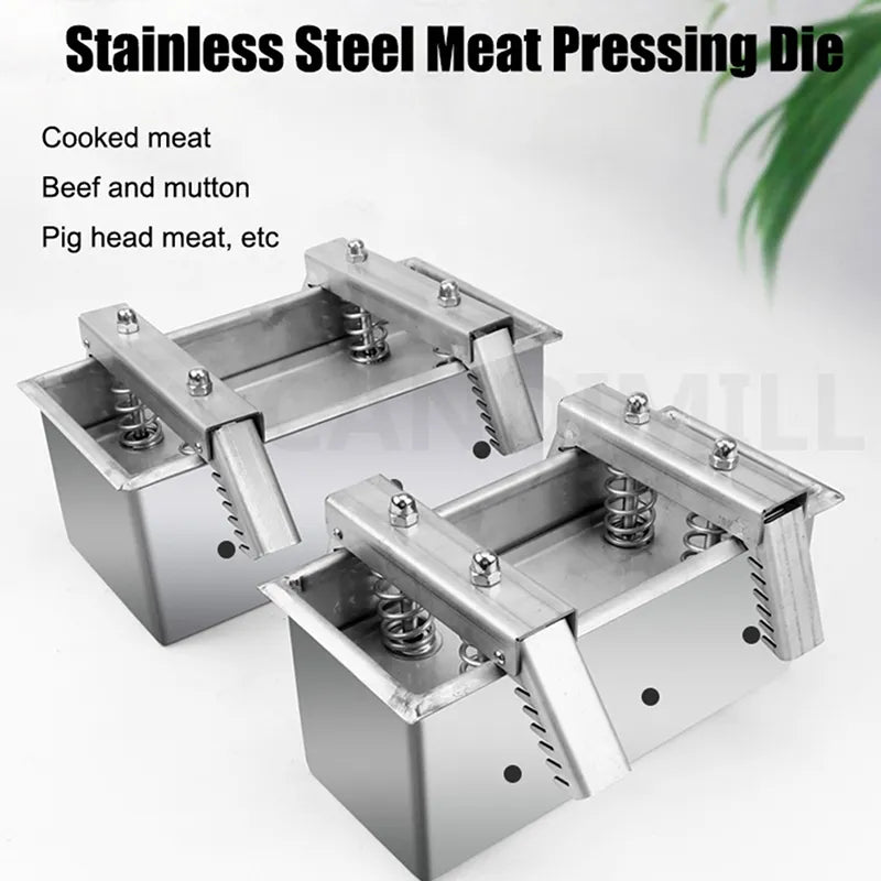 Square Ham Press Mould Stainless Steel Meat Pressing Mold Kitchen Tool for Cooked Meat Beef and Lamb