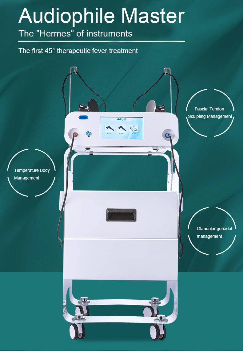 Tecar Cet Ret 448k  Diathermy Therapy Wrinkle Removal Face Lift Rf Skin Tightening Massage Weight Lose Apparaat Elektrisch