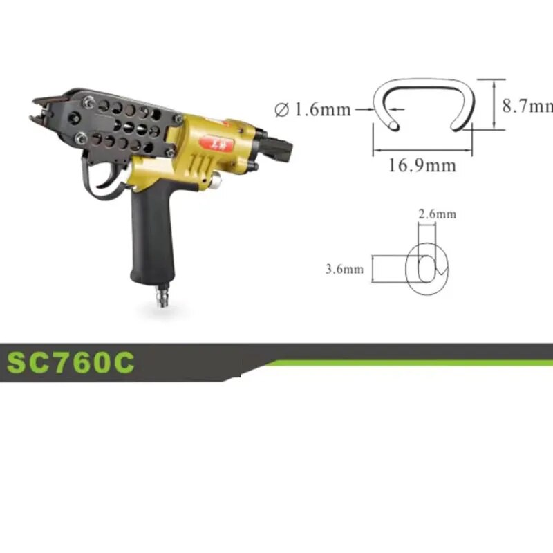צמיג SC7E/760C C טבעת צבת באיכות מעולה מכונה אוויר מסוג C מסמר אקדח מסמר פנאומטי