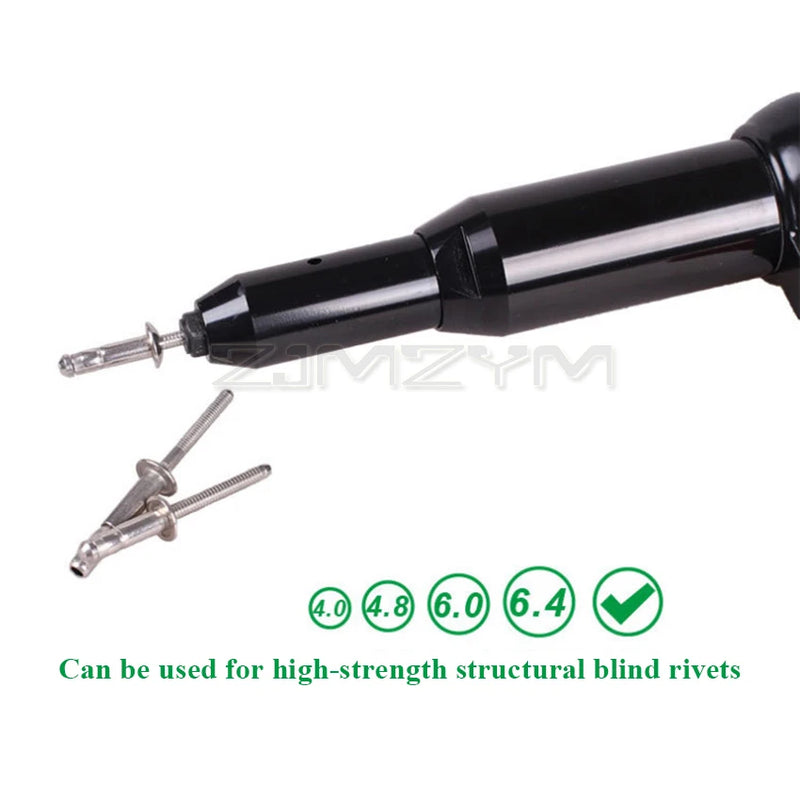 Arma de rebite elétrica resistente de até 6.4mm, ferramenta de rebitagem, rebitador cego elétrico, 220v/600w tac700