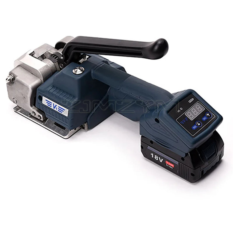 Mesin Pengikat Elektrik V1 13-16mm PP Mesin Pembungkus Tali PET Ketegangan 3500N Paparan Digital Alat Pembalut Mudah Alih