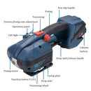 V2 Electric Strapping Machine for 13-16mm PET/PP Strap Portable Automatic Packaging Tool Hot Melting Baler Digital Display