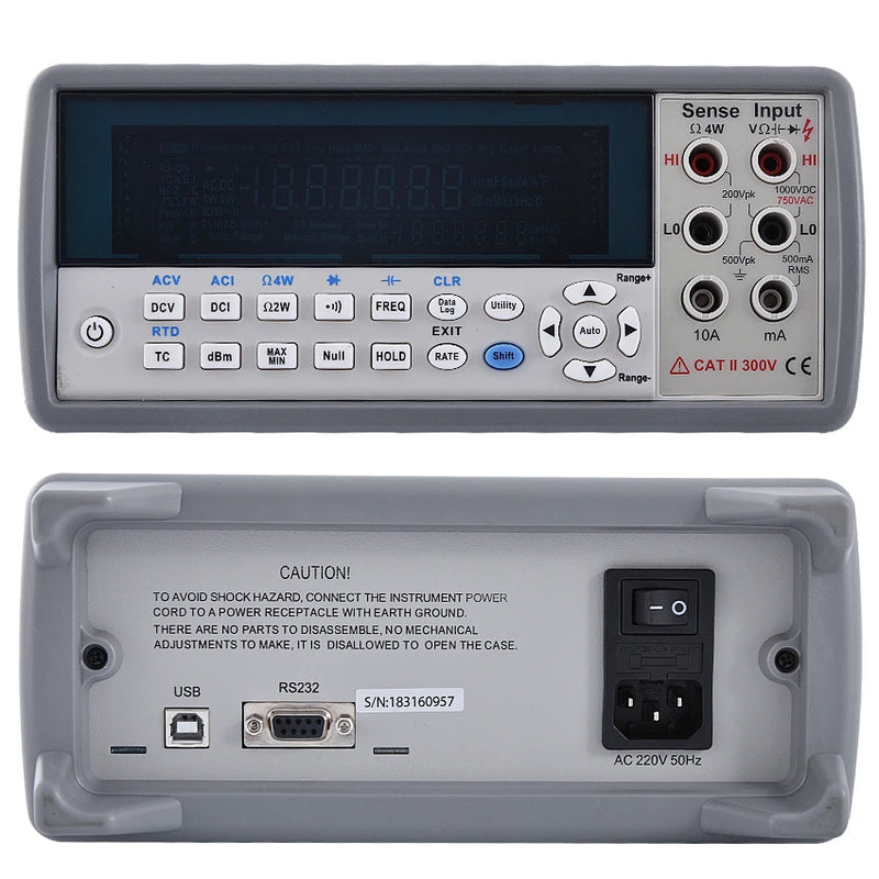 Desktop Multimeter Interface Vc8246b Desktop Digital Multimeter 4-1/2 Bit Vfd Display Autoranging ...