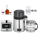 VEVOR Machine à eau distillée 4L distillateur d'eau à température contrôlée distillateur d'eau sûr santé acier inoxydable 110 V/220 V