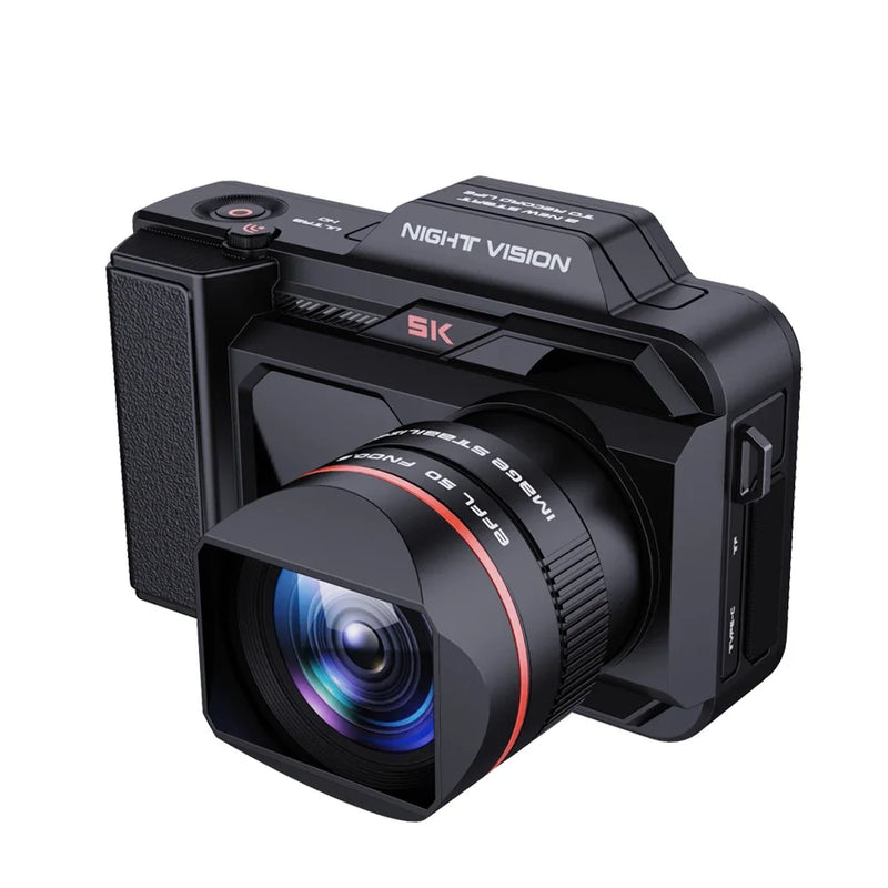 WIFI 5K HD Kamera Digital 500M Inframerah Penglihatan Malam Teleskop Monokular 50X Zum 52MP Warna Penuh SLR Camcorder untuk Perkhemahan