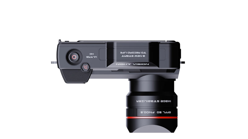 WIFI 5K HD 디지털 카메라 500M 적외선 야간 단안 망원경 50X 줌 52MP 풀 컬러 SLR 캠코더 캠핑 용