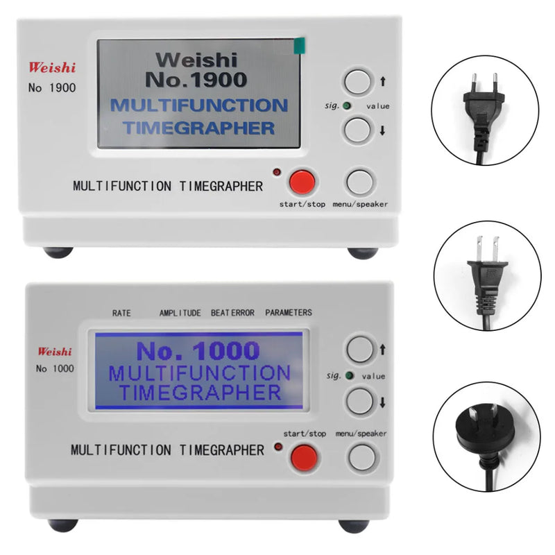 Weishi Mechanical Watch Timing Tester Magni Multifunzjoni Timegrapher NO. 1900/NO. 1000 Magni tat-Tajmer tal-Kalibrar Awtomatiku