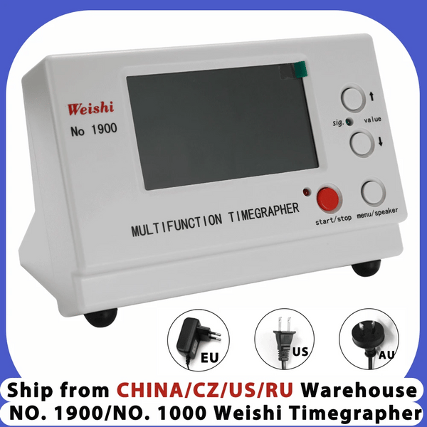 Weishi Mechanical Watch Timing Tester Machine Multifunction Timegrapher NO. 1900/NO. Mesin Pemasa Penentukuran Automatik 1000