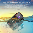 Câmera de ação antivibração wi-fi com controle remoto, câmera esportiva à prova d'água, tela ips de 2 cabeças, ângulo amplo de 170 °, câmera gravadora