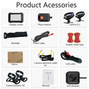 WiFi Motorcycle DVR Dash Cam 1080P+1080P Full HD Front Rear View Waterproof Motorcycle Camera GPS Logger Recorder Box