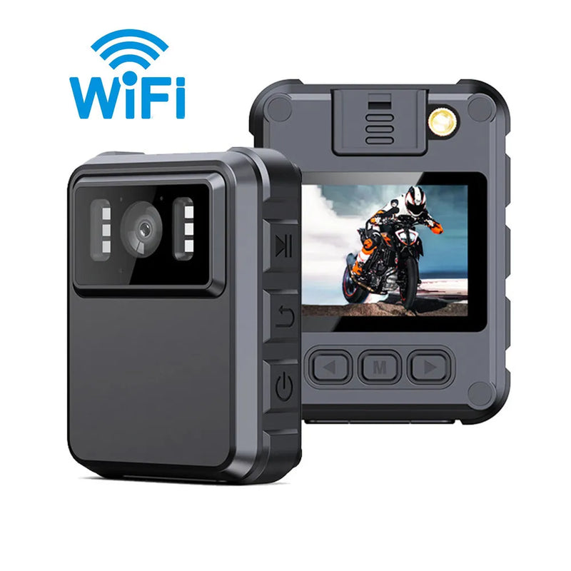 Wifi Hotspot HD 1080P Mini kamera Sport kamera Rögzítő Kültéri Rendészeti Éjszakai látás Videó Rögzítő Rendőrségi Bodycam