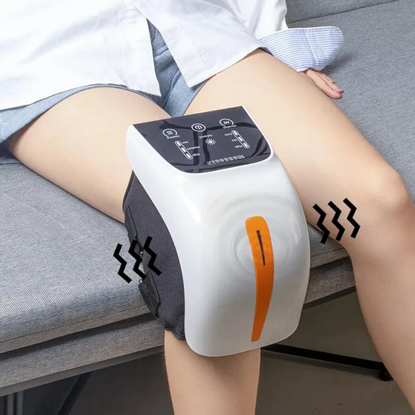 Masseur de genou sans fil, coussin de Compression d'air chauffant pour les douleurs articulaires, soulagement de la santé du corps, équipement de physiothérapie au Laser par Vibration