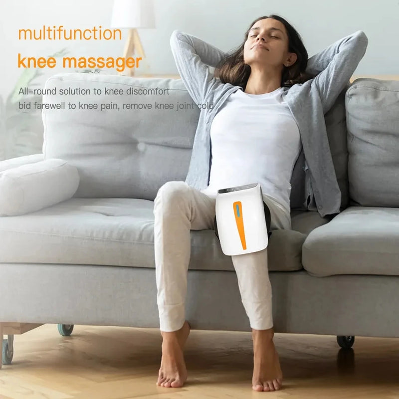 Wireless Knee Massager Heating Air Compression Pad for Joint Pain Body Health Relief Vibration Laser Physiotherapy Equipment