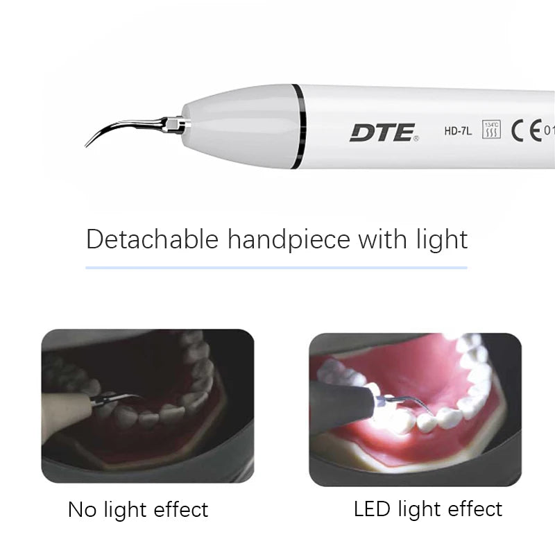 Pelatuk DTE D7 Scaler Ultrasonik Gigi Penghilang Karang Gigi Irigator Mulut Mesin Pembersih Pasokan Air Otomatis