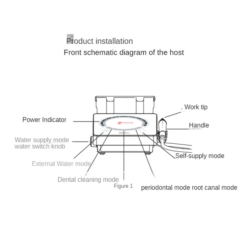 נקר U600 דנטלי אולטרסאונד מכונת ניקוי מכונת ניקוי אספקת מים אוטומטית להסרת אבנית.