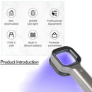 Лампа Вуда для анализатора кожи, ультрафиолетовая лампа, УФ-осмотр кожи, тест на красоту, увеличительный анализ лица, лампа витилиго