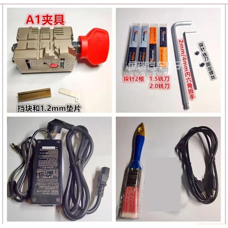 XA-006 12V 80W Macchina per tagliare chiavi CNC Panda automatica portatile VVDI Macchina per chiavi Interfaccia USB 2.0 Applicazione per telefono con connessione Bluetooth