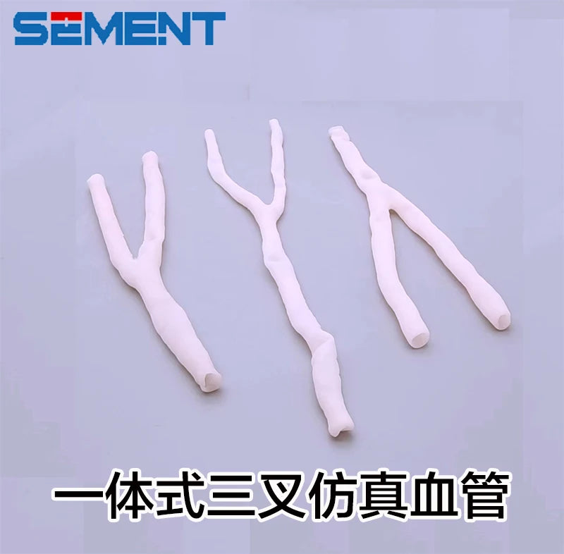 Y-shaped trigeminal integrated simulation suture blood vessels model Suture bypass plaque calcification carotid artery model