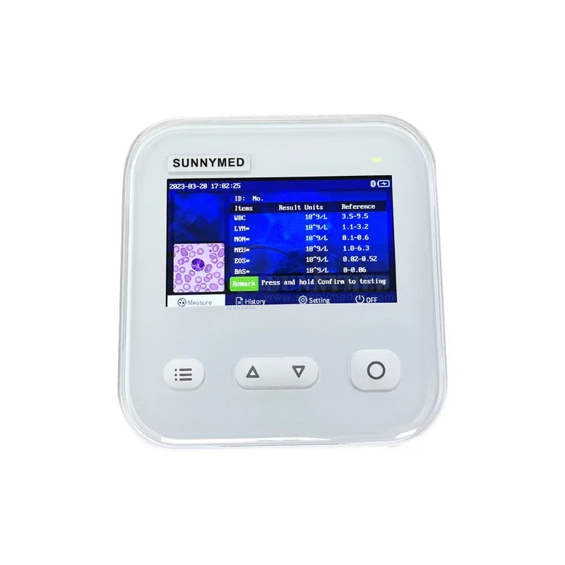 YISY-B2001 LCD 스크린을 가진 휴대용 POCT 건조 5부분 Diff WBC 백혈구 분석기