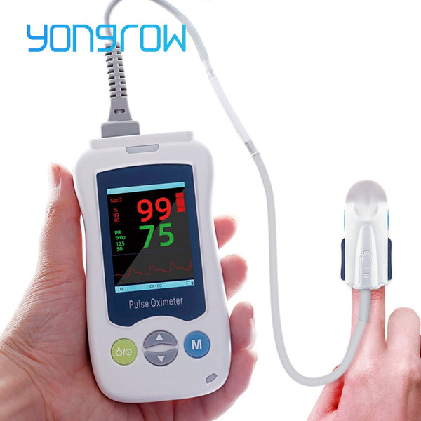 Yongrow oxímetro de pulso portátil recarregável, oxímetro de pulso portátil para adultos, bebês, recém-nascidos, neonatos, bebês e crianças