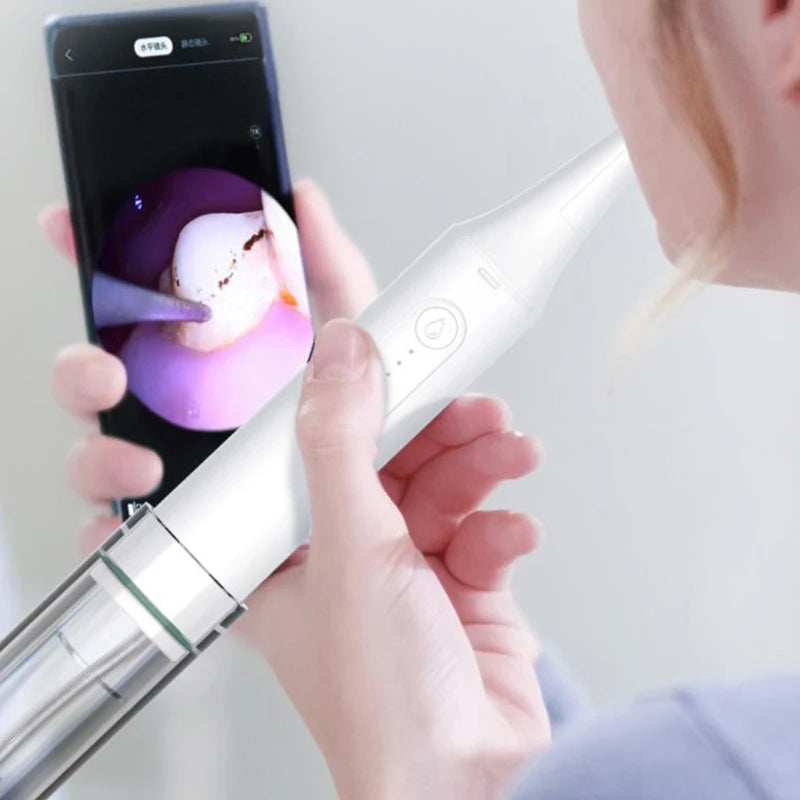 Youpin SUNUO T13 Pro wizualny elektryczny skaler ultradźwiękowy środek do usuwania kamienia nazębnego Cleaner przebarwienia na zębach kamień nazębny wybielić zęby narzędzie Clea