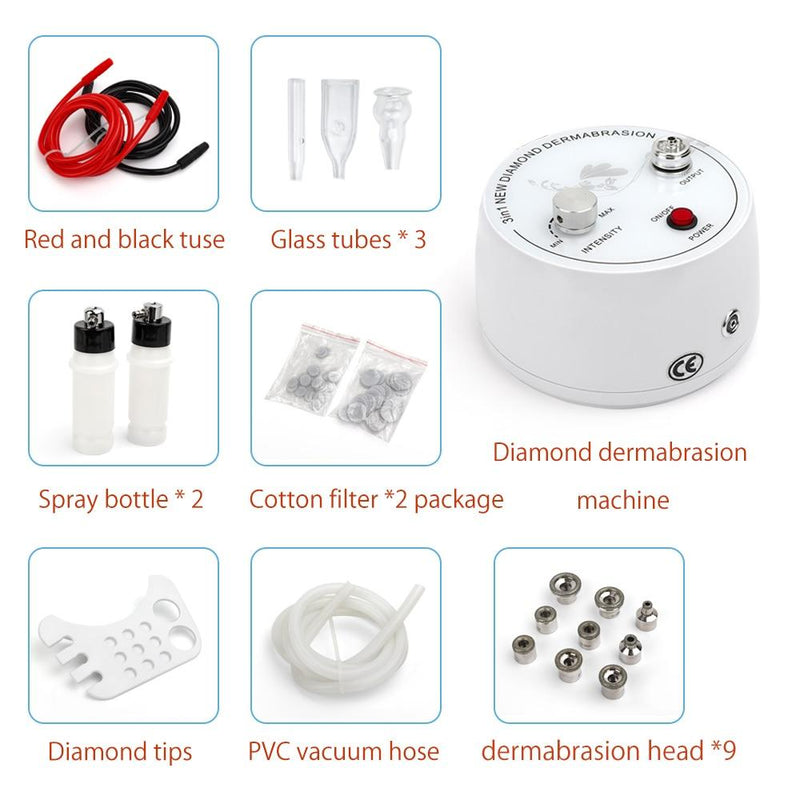 3 in 1 Diamond Microdermabrasion Peel Machine Water Spray Exfoliation Dermabrasion Machine Removal Wrinkle Facial Peeling For SPA