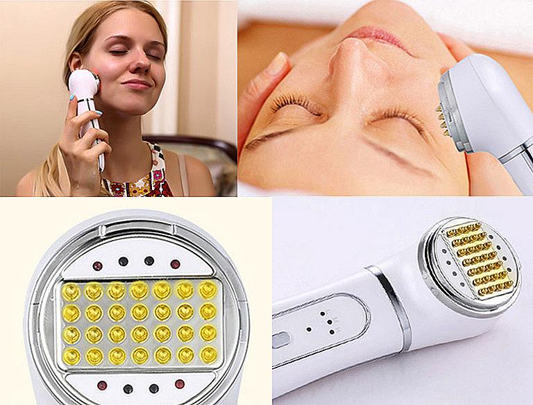 Hautverjüngung EMS Mesotherapie Elektroporation Gesichtszugriffe RF Radio Frequenz Hautpflege Ziehen Sie Hebemassagemaschine