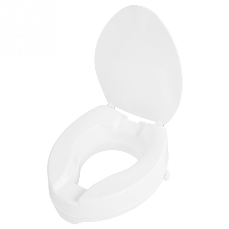 Siège de toilette surélevé portable de 10 cm Semeur de siège de toilette élevée Riser amovible Confortable Support Aide à handicapés
