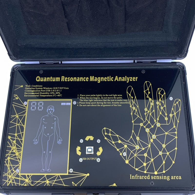 Hand Touch Quantum Resonance Magnetic Analyzer Full Body Analyzer 39 יחסים