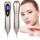 A mais recente caneta de plasma a laser para remoção de manchas escuras removedor de manchas escuras LCD para cuidados com a pele Caneta de pontos para pele marca de verrugas Ferramenta de remoção de tatuagem Cuidados de beleza