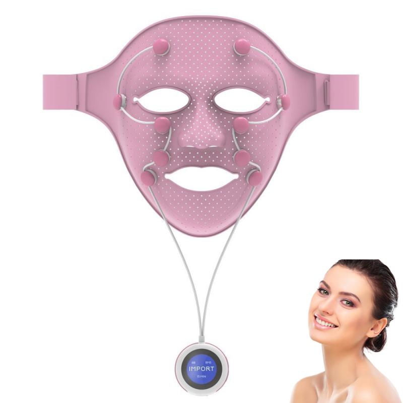 New Smart Portable Facial Mask Silicone Magnetic Massage face lift Anti Wrinkle Crow Feet Eye Toning Firm Skin mask Machine