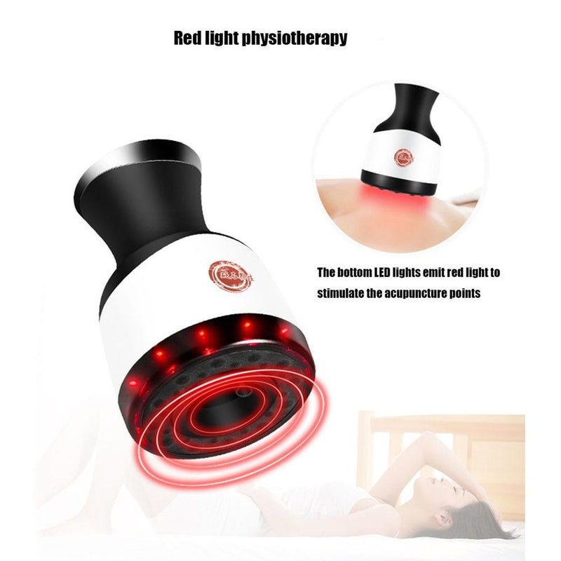 Infrared Electric Scraping Massager instrument Heating moxibustion Tank Negative Pressure Stone Household Beauty Vacuum Cup