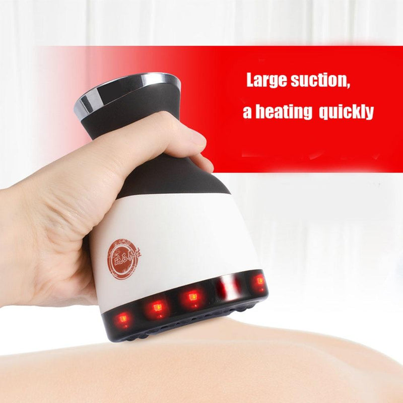 Infrared Electric Scraping Massager instrument Heating moxibustion Tank Negative Pressure Stone Household Beauty Vacuum Cup