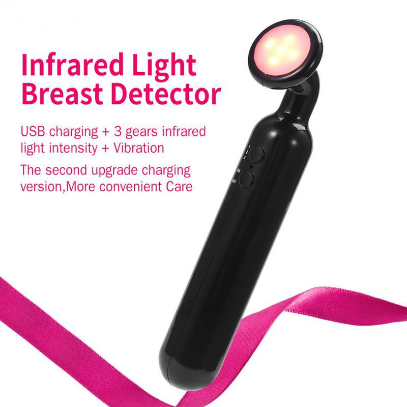 Infrarot-Licht und Vibration, Brustkrebs-Test-Detektor, Monitor, USB, Heim-Brustpflegegerät, tragbares Brustgesundheits-Check-Geräte-Set