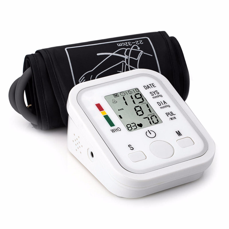 الرقمية التلقائي الذراع ضغط الدم مراقب BP نبض مقياس متر مقياس ضغط الدم الإلكترونية