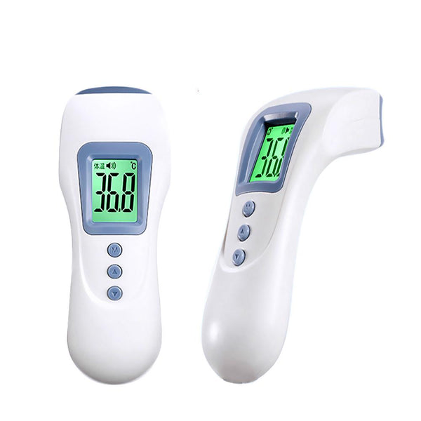 Rechargeable LCD Digital Baby Termometru infra-aħmar Forehead mingħajr kuntatt tal-wiċċ tal-bniedem Kejl tat-temperatura Pirometru Gun