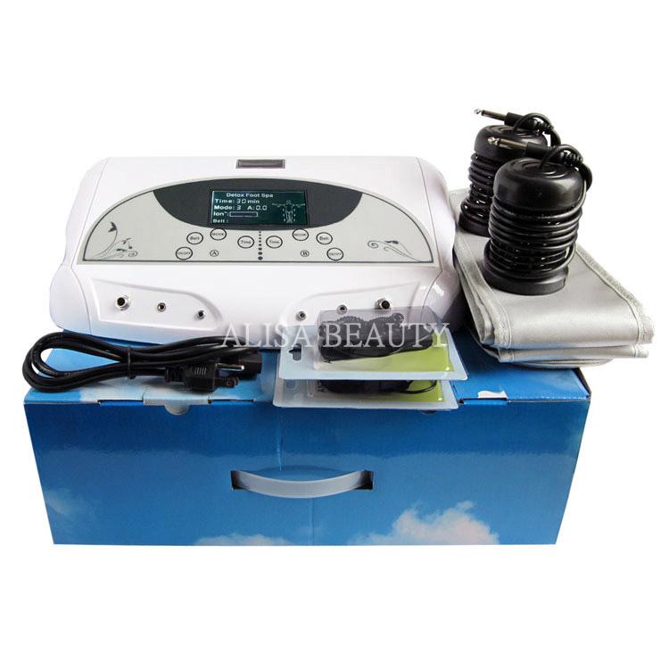 Más caliente Cuidado de la salud Negativeionic Foot Detox Machine Baño de pies Purificación corporal Ion Detox Spa Masajeador de pies Reino Unido UE EE. UU. AU Enchufe 110V 220V